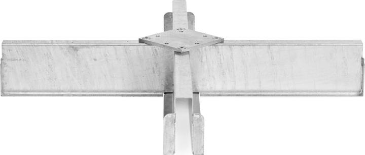 Produktbild Suncomfort by Glatz Kreuzschirmstnder Gastrofit 8 Platten zu 350 14,3 / 16 kg Stahl silber quatratisch