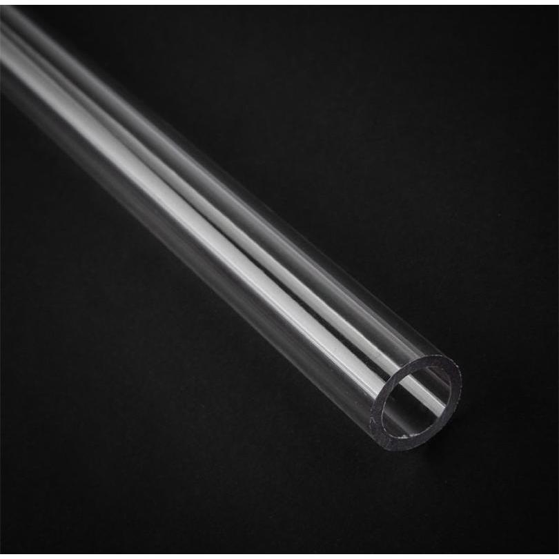 Bitspower None Chamfer PETG Link Tube 16/12mm (0.50 m, Kunststoff), Wasserkühlung Schlauch, Transparent