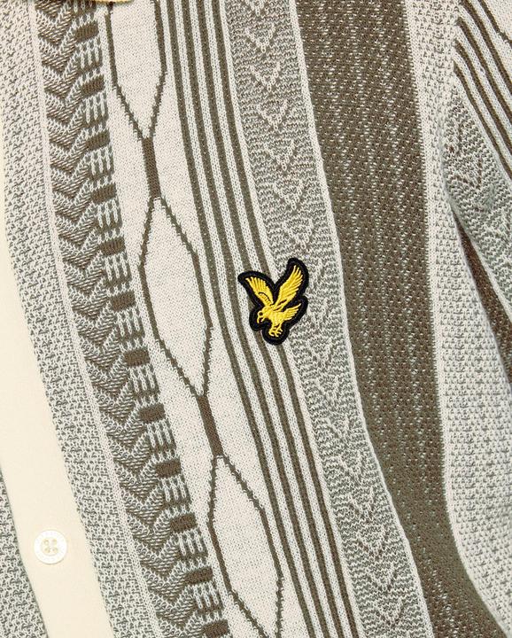 Produktbild Lyle and Scott Jacquard-Brocade-Strickhemd (XL)