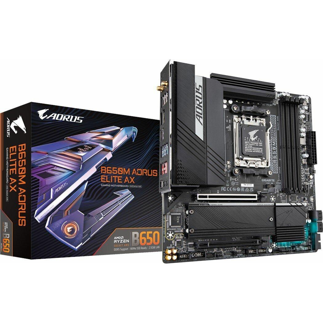 Gigabyte GBT AMD AM5 B650M AORUS ELITE AX (AM5, AMD B650, mATX), Mainboard