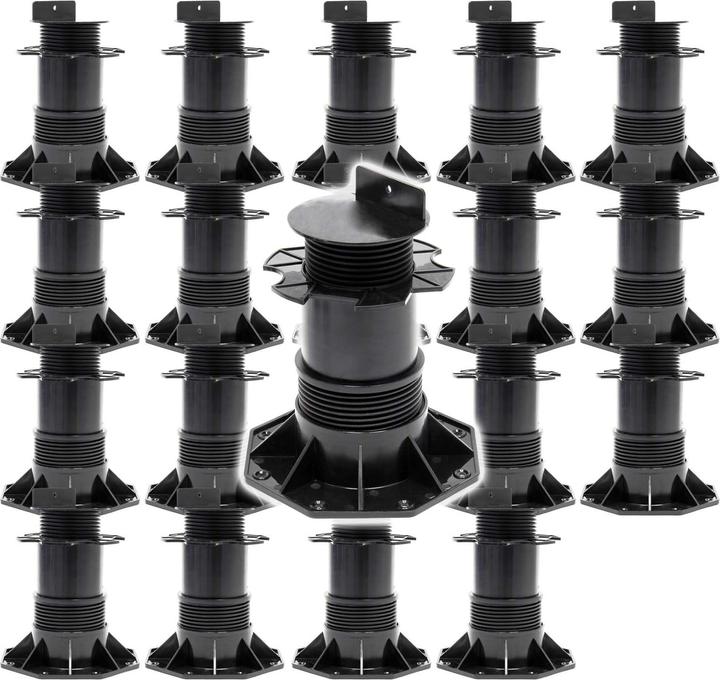 Actual product image XPOtool Corner Support Feet Set of 20 2700kg Capacity Feet Adjustable in Height 140-210mm Terrace (20 x)