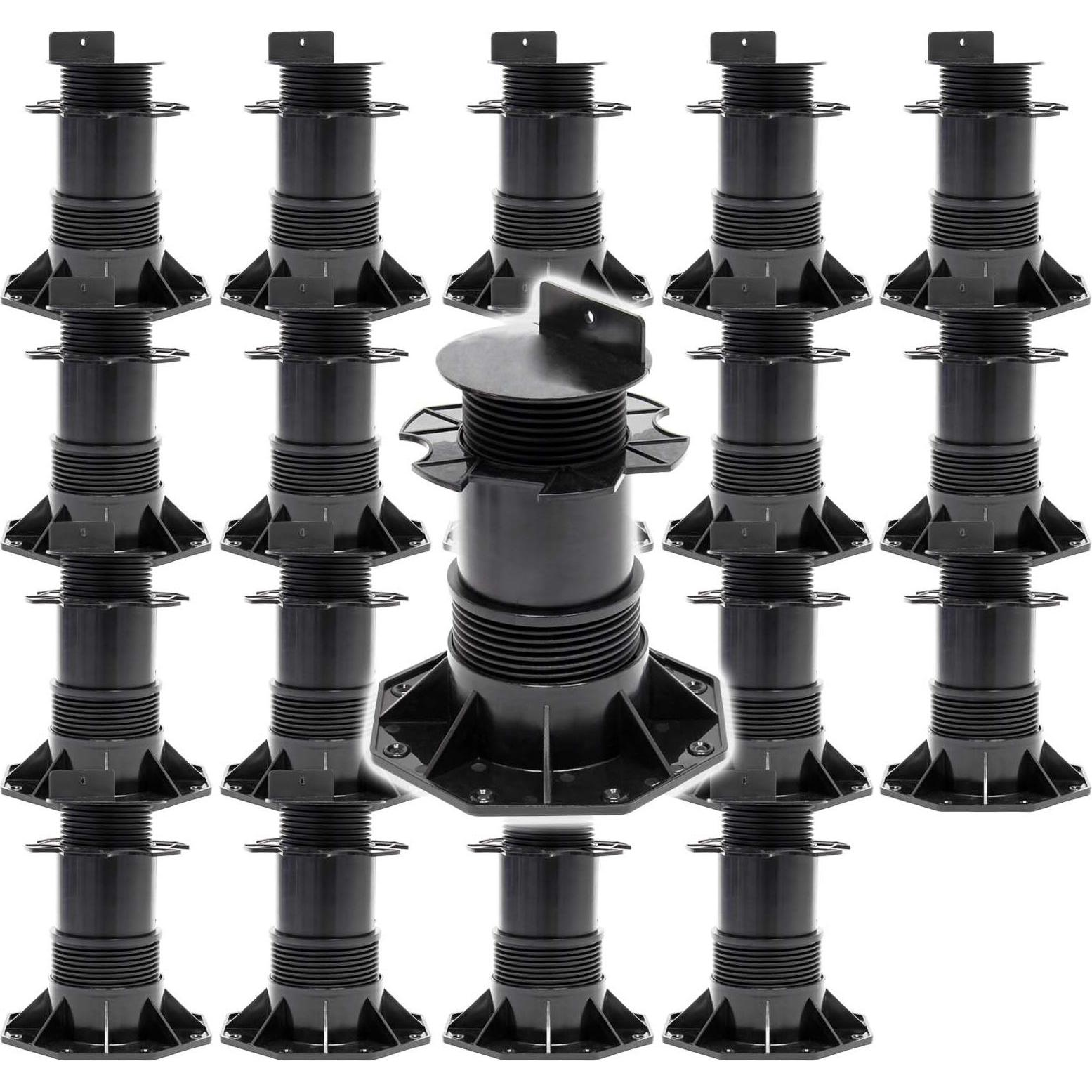 XPOtool, Gartenbodenbelag, Set 20x Stelzlager Terrassen 2700kg 137-215mm Stellfüsse höhenverstellbar (20 x)