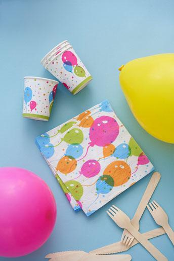 Produktbild Duni Becher Splash Balloons 20 cl, 10 Stück (10x)