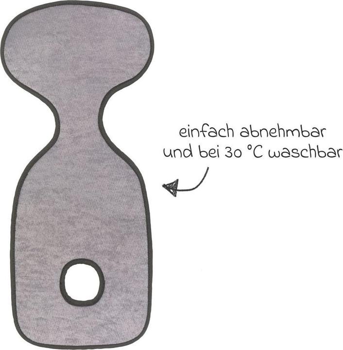 Produktbild Fillikid Antitranspirations Universalauflage grau für Babyschalen und Kindersitze