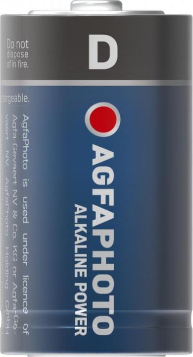 Productafbeelding AGFAPHOTO Power alkalinebatterij 1,5V, LR20/D, blister 2st (2 Pcs., D)