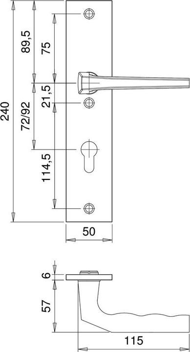 Actual product image Magni Interchangeable protection set,86 50,E72 (Door handle)