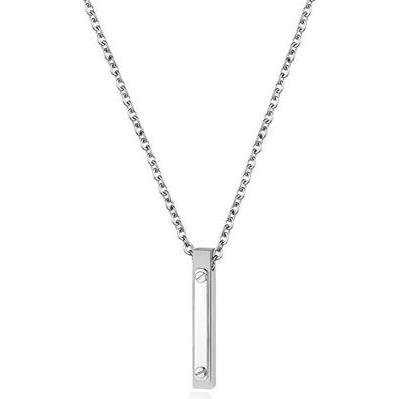 Sagapo S'Agapo Minimalist Steel Necklace For Men Current Spd04, Handykette