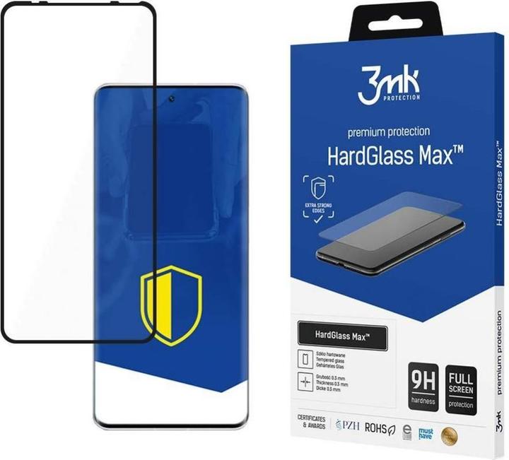Produktbild 3MK HardGlass Max Xiaomi 12 Lite czarny/black, Fullscreen Glass (1 Stk., Xiaomi 12 Lite)
