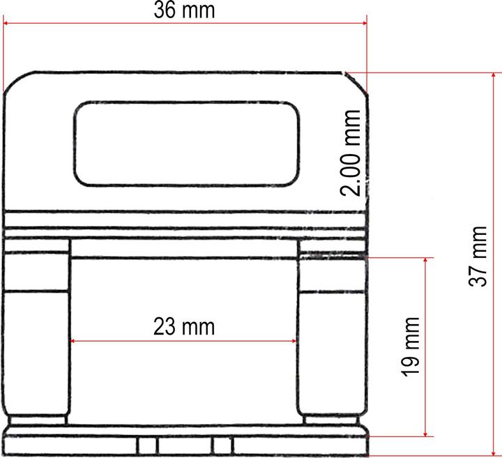 Image du produit XPOtool Croisillon autonivelant Largeur Fente 2,0mm 100 pcs. Pose Carrelage Dalle Outil Nivellement