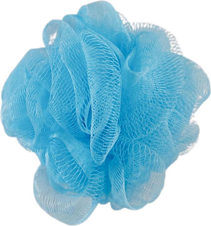 Image du produit MSV Éponge de douche 3 pièces, 10 x 10 cm, bleu clair