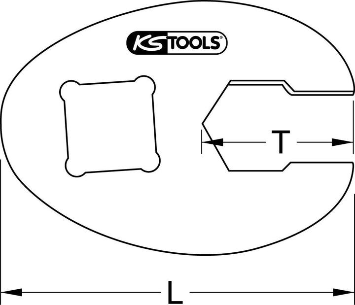 Produktbild KS Tools Sechskant-Einsteck-Maulschlüssel (15 mm)