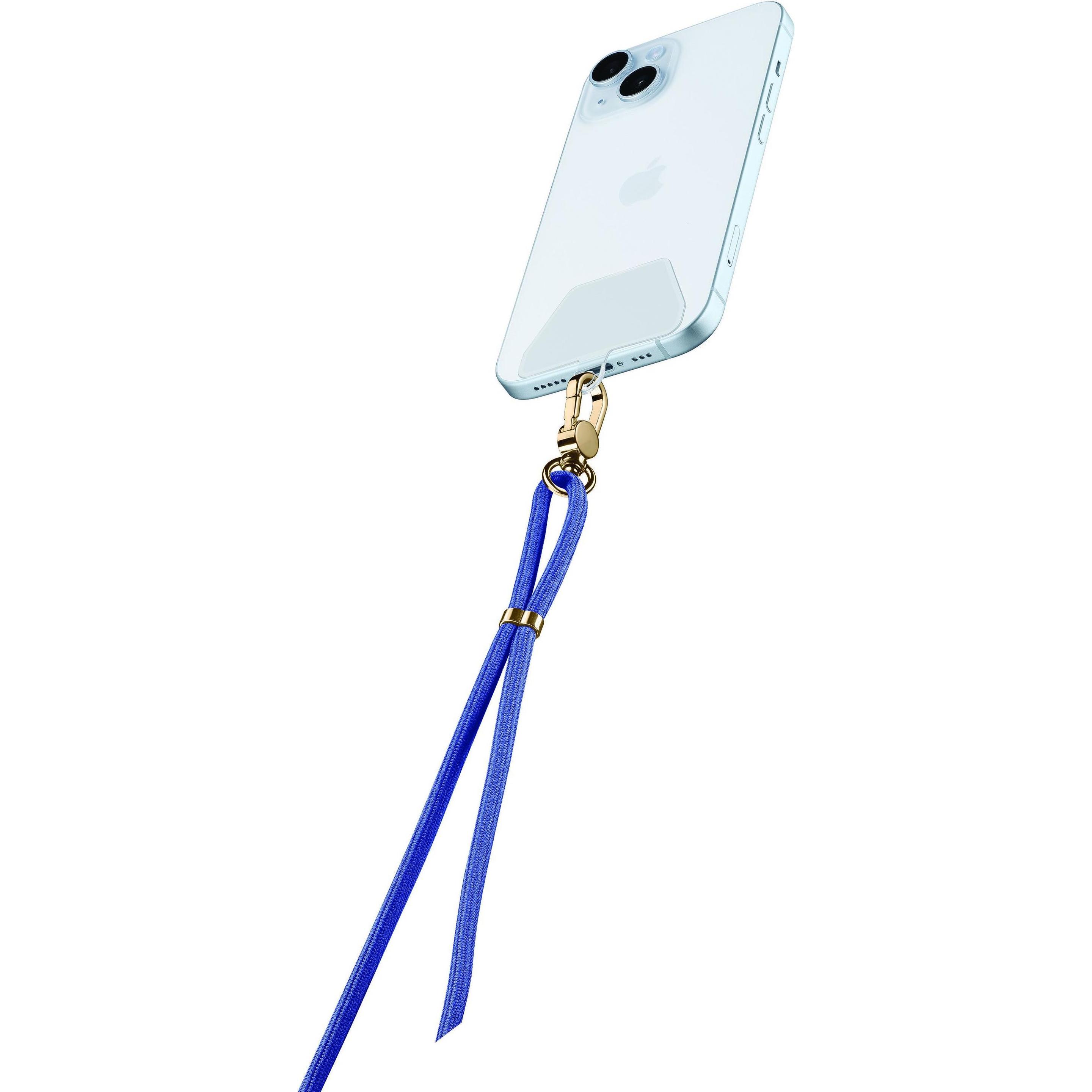 Cellularline Wrist Lace, Cordino per smartphone, Blu