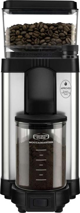 Productafbeelding Moccamaster 49510 koffiemolen Zwart, Roestvrij staal, Transparant