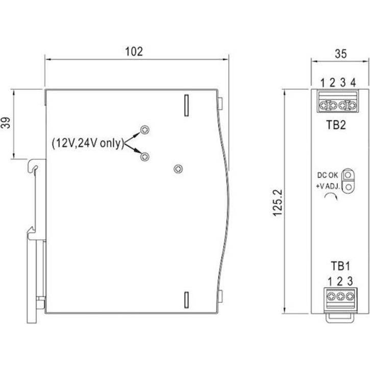 Thumbnail - MeanWell, Systemstromversorgung, HutschienenNetzteil (DINRail)