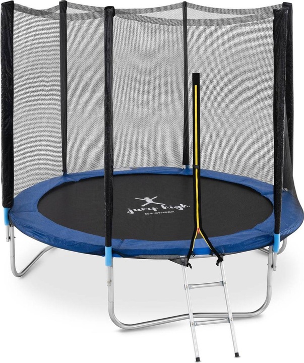 Produktbild Gymrex Trampolin Gartentrampolin Komplettset Outdoor Kindertrampolin Netz Ø 244 cm (244 cm)