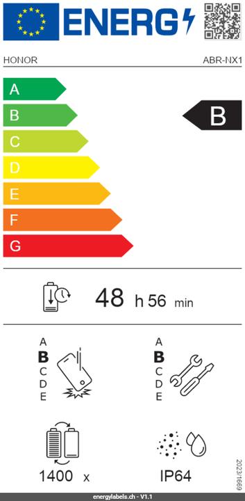 Energy Label Honor 400 LITE 256 GB OP (256 GB, Velvet grey, 6.70", Dual SIM, 5G)