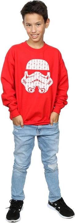 Produktbild Star Wars Christmas Stormtrooper Helmet Sweatshirt Jungen (116)