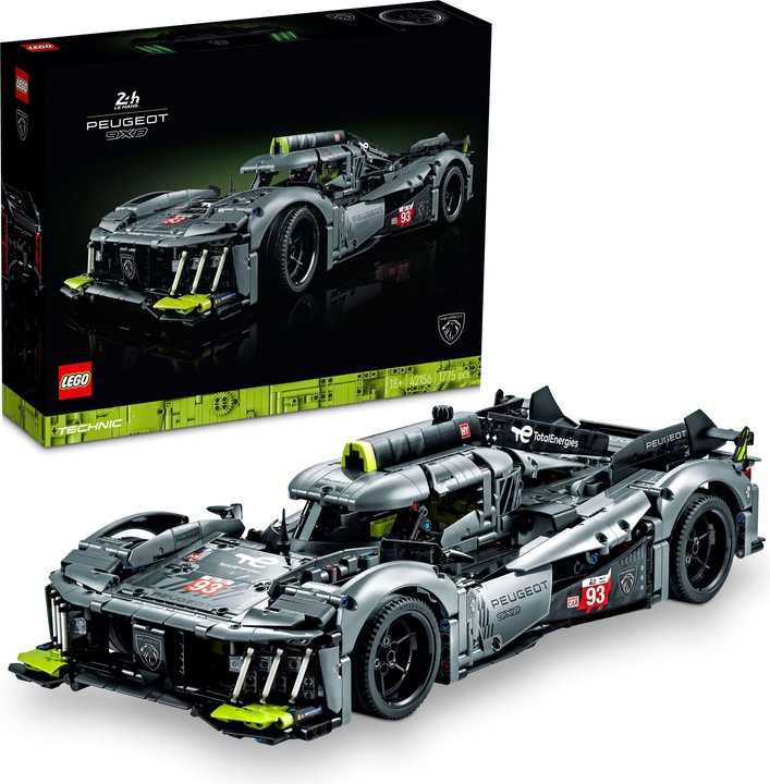 Actual product image LEGO Peugeot 9X8 24H Le Mans Hybrid Hypercar (42156, LEGO Technic)