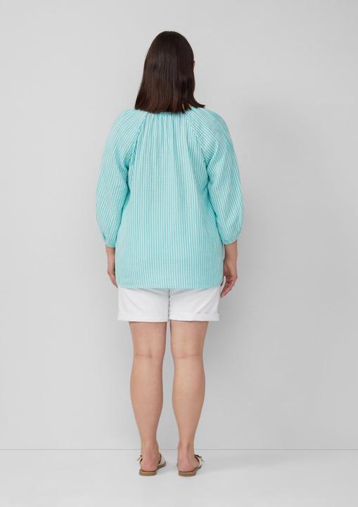 Immagine prodotto s.Oliver Bluse Musselin-Bluse mit Raglanärmeln und Raffung (52)