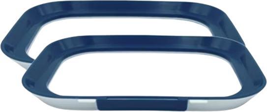 Immagine prodotto Livington Flex & Fresh Piatto fresco 2 pezzi, Blu/Bianco (3.17 l)