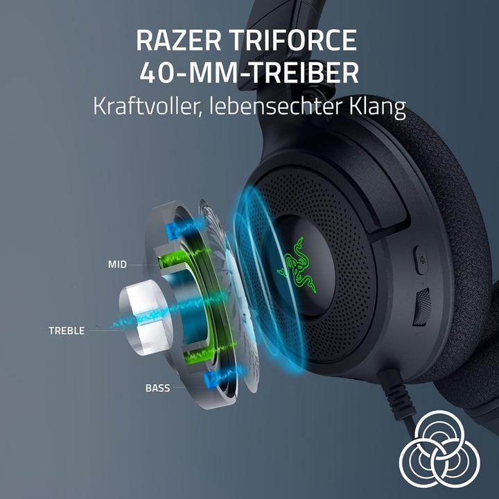 Actual product image Razer Kraken V4 X - Kabelgebundenes Gaming-Headset powered by Chroma™ RGB (Cable)