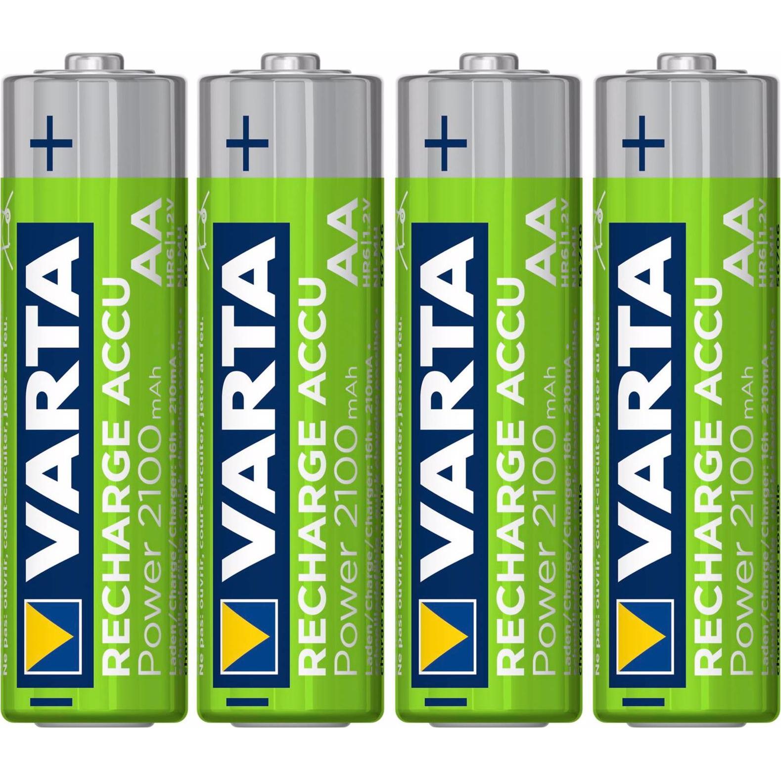 Thumbnail - Varta Recharge Accu Power (4 Stk., AA, 2100 mAh), Batterien + Akkus