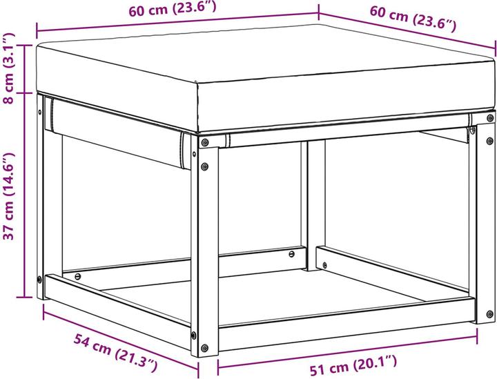 Produktbild vidaXL Gartenmöbel