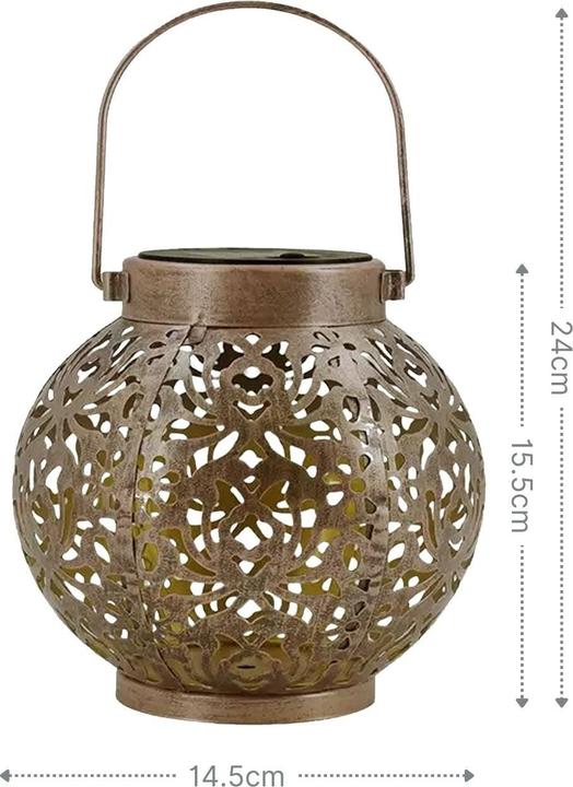 Hermex Outdoor Solarleuchte Gartenlaterne Solarlampe LED Laterne Solarlaterne