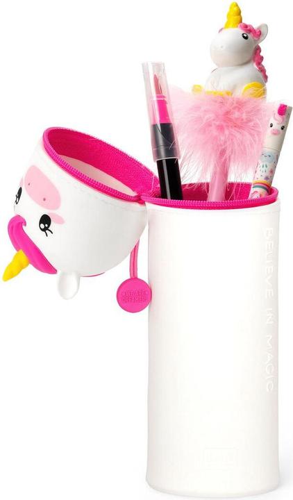 Actual product image Legami Federmäppchen 2-in-1 aus Silikon - Kawaii - Einhorn