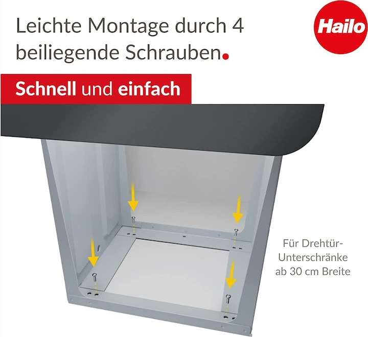 Immagine prodotto Hailo EcoLine Design Trio L sistema da incasso (3x 10l) (3 l)