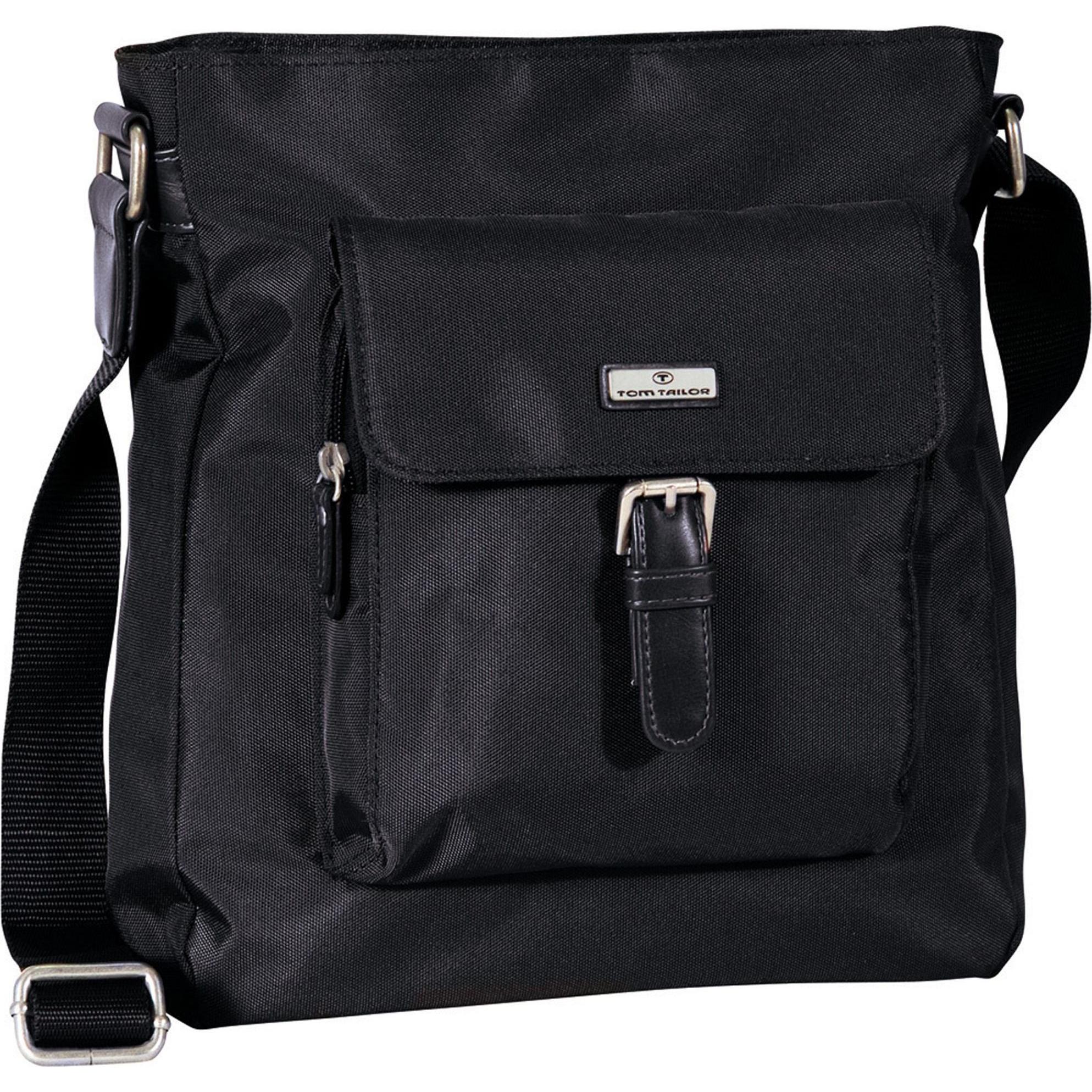 Tom Tailor, Handtasche, Women Rina Umhängetasche 26 cm, Schwarz