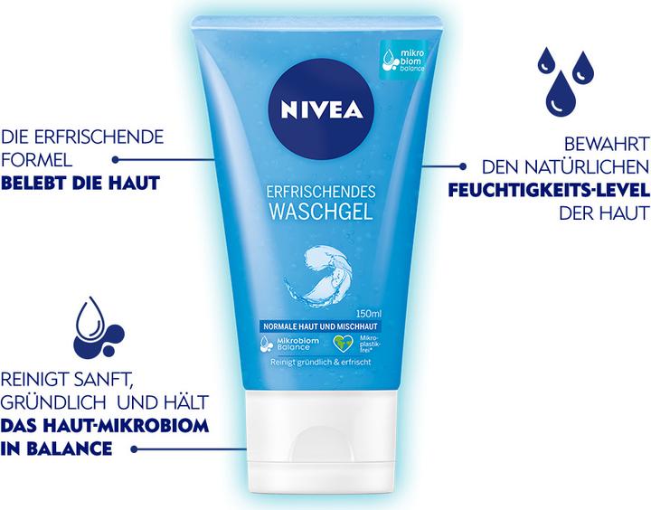 Actual product image NIVEA Erfrischendes Waschgel (Cleansing mousse, 150 ml)
