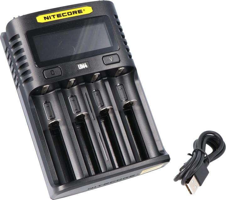 Immagine prodotto Nitecore Caricatore USB UM4 (1 pz., 14500, 16340, 18650, Batteria + Caricabatterie)