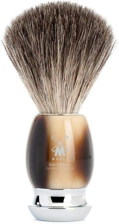 Immagine prodotto Mühle Set da barba, 4 pezzi con ciotola, pennello da barba con puro pelo di tasso, rasoio a 5 lame