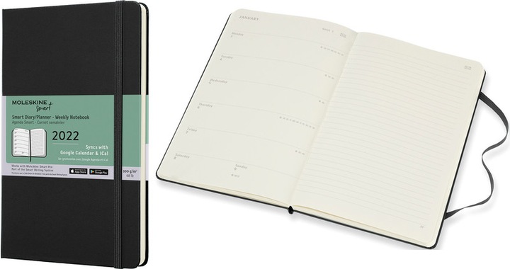 Image du produit Moleskine Smart Writing Calender (De part et d'autre, Couverture rigide, Allemand)