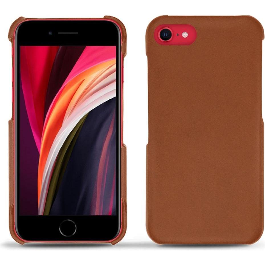 Noreve Lederschutzhülle (Apple iPhone SE (2nd Gen), Apple iPhone SE (3rd Gen)), Smartphone Hülle, Braun