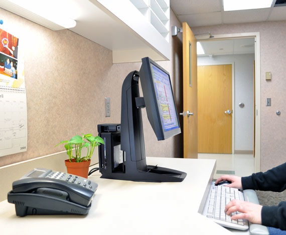 Actual product image Ergotron Neo-Flex monitor stand with patented CF technology (Table, 24")