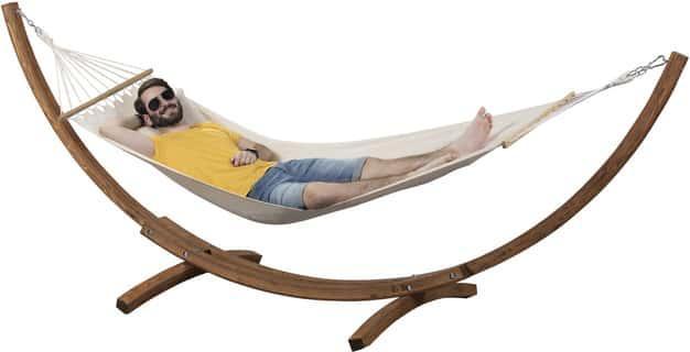 MICA Living Hammock frame - made of wood - approx. 320 x 120 x 120 cm (150 kg)