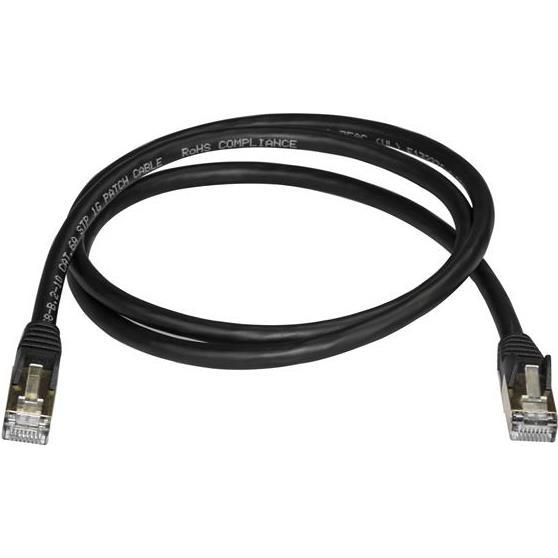 Thumbnail - StarTech Patch Cable Cat6a 1m Black (STP, CAT6a, 1 m), Netzwerkkabel