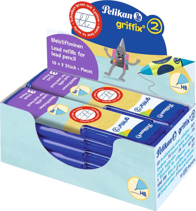 Actual product image Pelikan GRIFFIX - refills (3 pcs., Black, 2 mm)