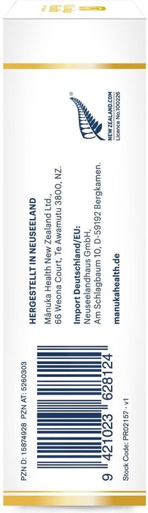 Nährwerte und Zutaten Manuka Health MGO 400+ Manuka Lutschbonbons Schwarze Johannisbeere 100 g (1 Stück, Tabletten, 100 g)