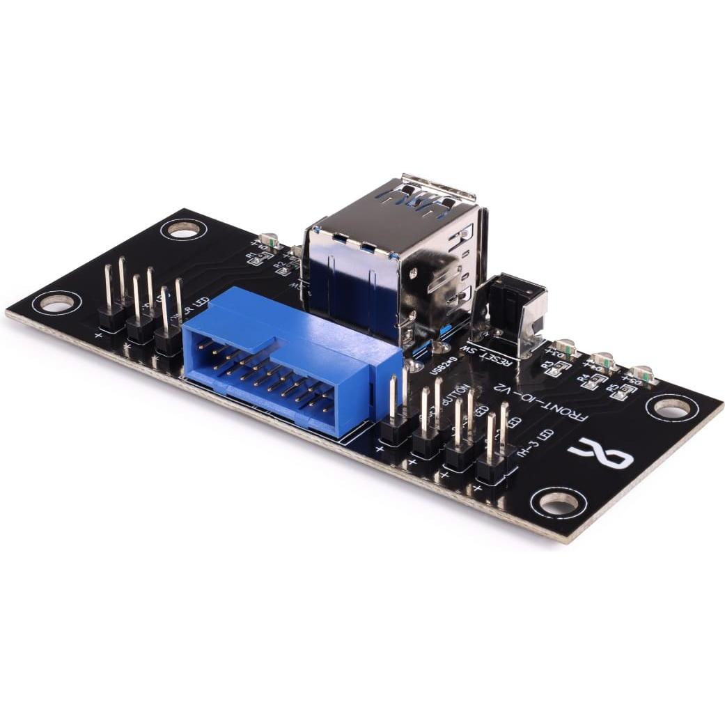 Thumbnail - Alphacool ES Front I/O-Panel mit USB 3.0 und Kabelsatz f??r Servergeh??use, Mainboard Zubehör