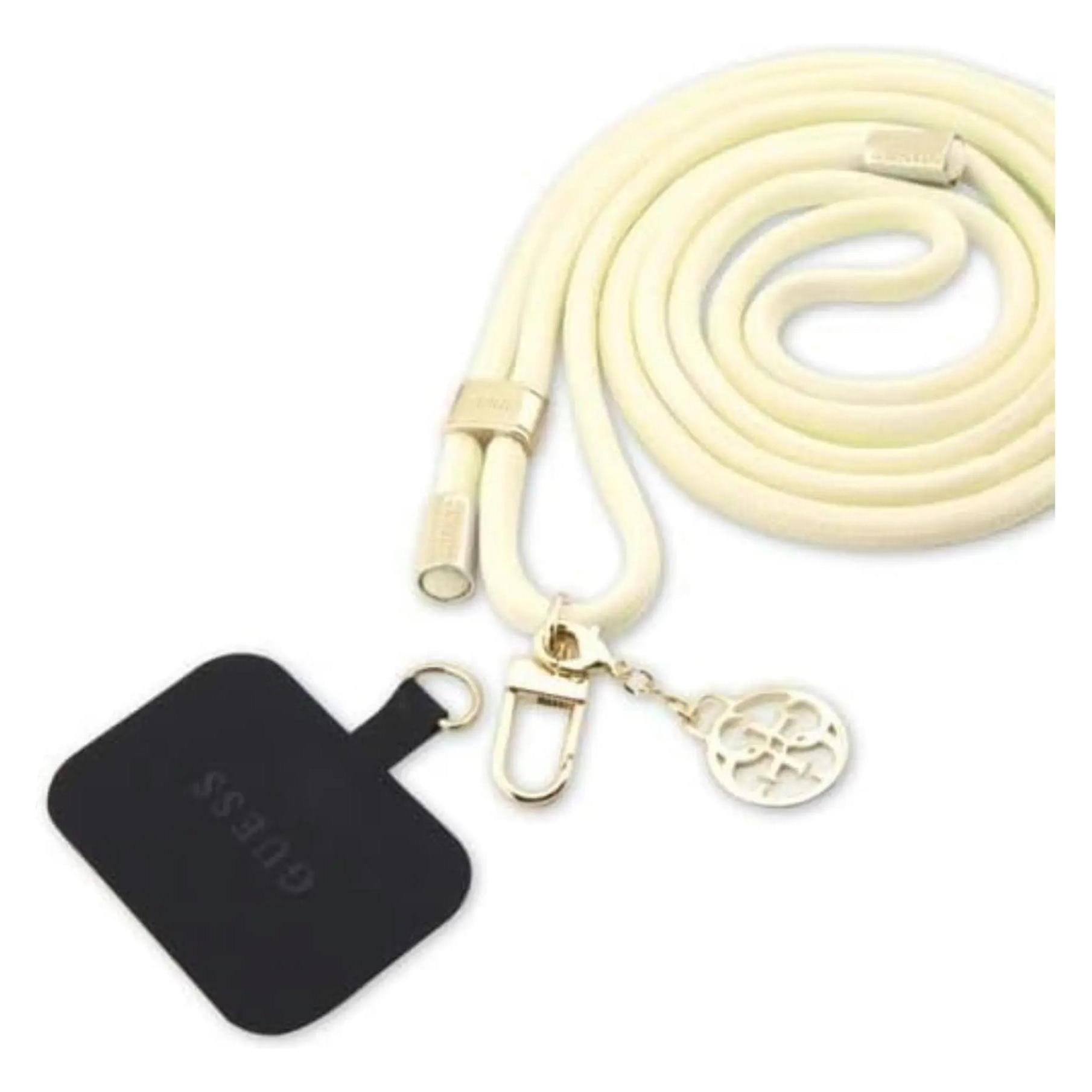 Guess GUOUCNMG4EE Universal Cbdy Cord Pasek Beżowy/beige, Handykette, Gelb