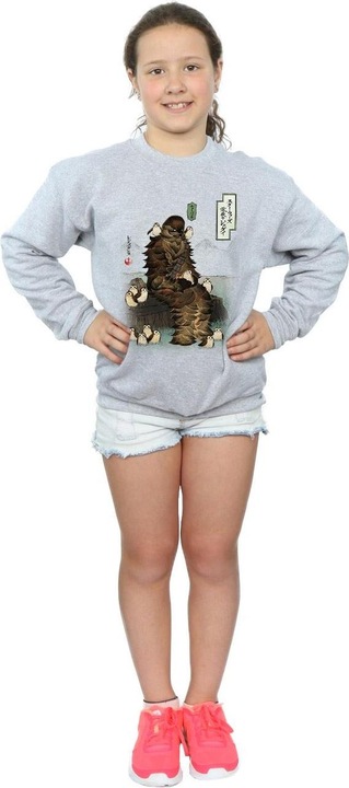 Produktbild Star Wars The Last Jedi Japanese Chewbacca Porgs Sweatshirt Mädchen (140, 146)