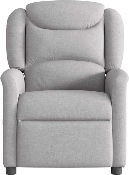Immagine prodotto vidaXL Poltrona massaggiante elettrica in tessuto grigio nuvola