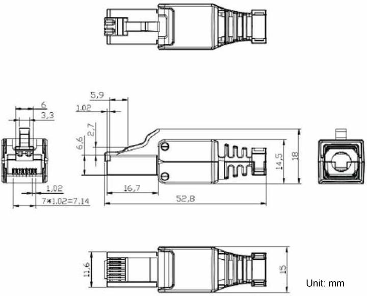 Produktbild Tru Components Stecker, werkzeuglos