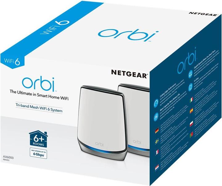 Produktbild Netgear Orbi WiFi 6 Mesh System AX6000 (RBK852)
