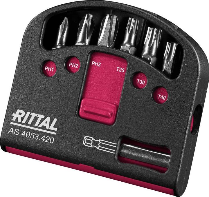 Produktbild Rittal Bit-Set 7teilig 4053420 (Kreuz Phillips PH)