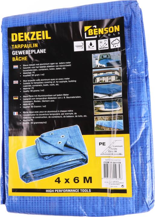 Actual product image Benson Tarpaulin 4 x 6 m blue (4 x 6 m)