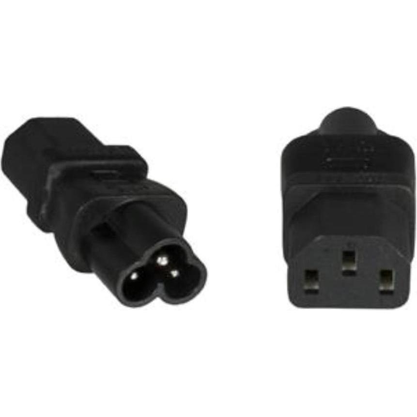 Dinic, Adattatore prese elettriche, Adattatore di alimentazione, adattatore di rete spina IEC da C13 a C6 Mickey Mouse (C13)
